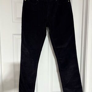MiH Black Corduroy Pants Slim Fit